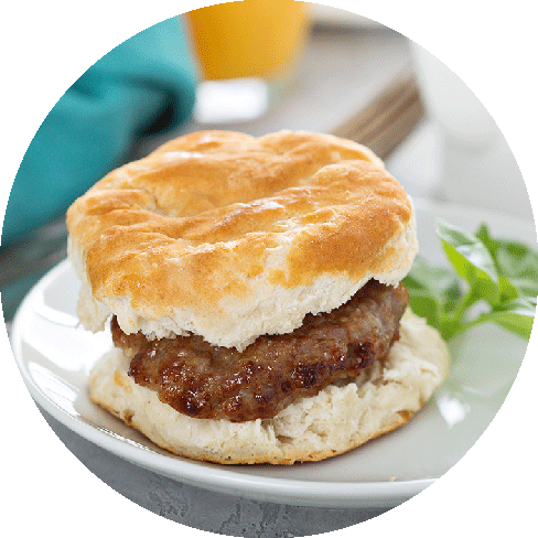 Sausage Biscuit Sandwich